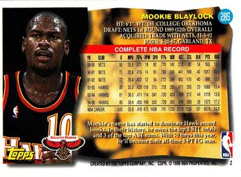 1995-96 Topps #285 Mookie Blaylock Back