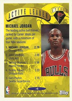 1995-96 Topps #4 Michael Jordan Back