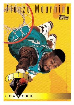 1995-96 Topps #30 Alonzo Mourning Front