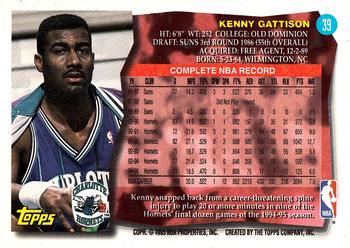 1995-96 Topps #39 Kenny Gattison Back
