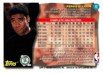 1995-96 Topps #41 Pervis Ellison Back