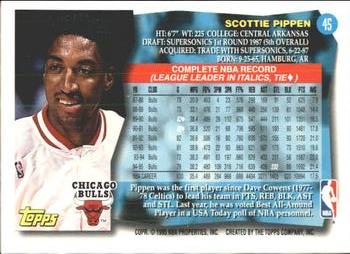 1995-96 Topps #45 Scottie Pippen Back