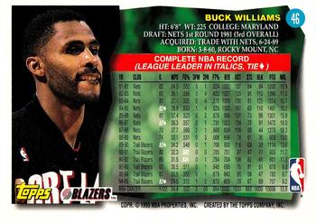 1995-96 Topps #46 Buck Williams Back
