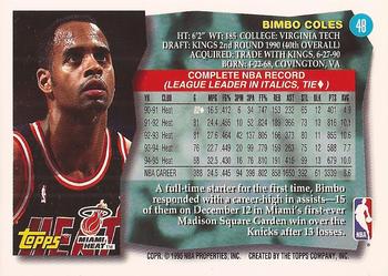 1995-96 Topps #48 Bimbo Coles Back