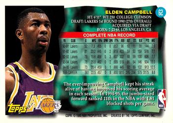 1995-96 Topps #62 Elden Campbell Back