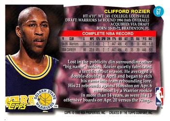 1995-96 Topps #67 Clifford Rozier Back
