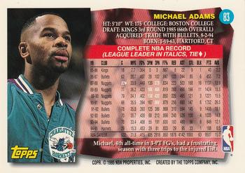 1995-96 Topps #83 Michael Adams Back