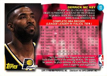1995-96 Topps #93 Derrick McKey Back