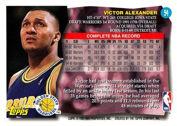1995-96 Topps #94 Victor Alexander Back