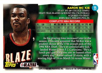 1995-96 Topps #99 Aaron McKie Back