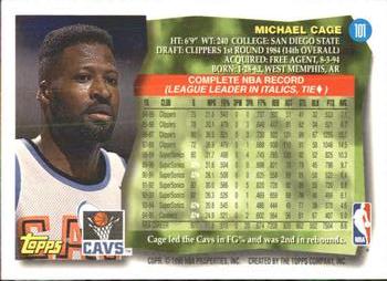 1995-96 Topps #101 Michael Cage Back