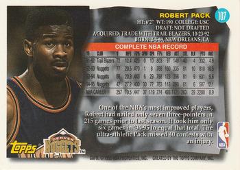 1995-96 Topps #107 Robert Pack Back