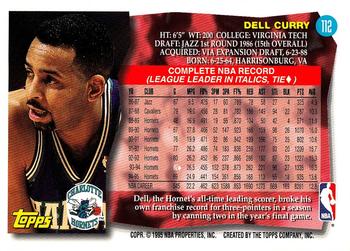 1995-96 Topps #112 Dell Curry Back