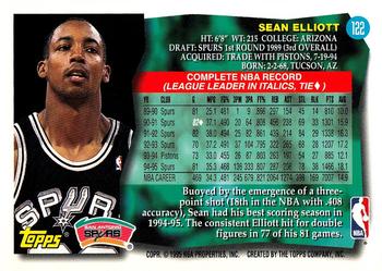 1995-96 Topps #122 Sean Elliott Back