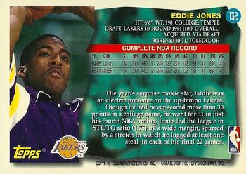 1995-96 Topps #132 Eddie Jones Back