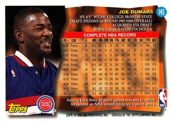 1995-96 Topps #145 Joe Dumars Back