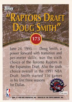1995-96 Topps #173 Doug Smith Back