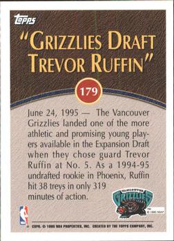 1995-96 Topps #179 Trevor Ruffin Back