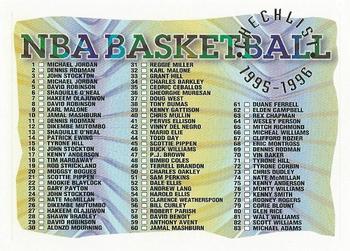 1995-96 Topps #181 Checklist: 1-181 Front