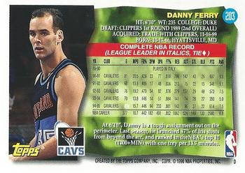 1995-96 Topps #203 Danny Ferry Back