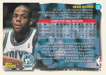 1995-96 Topps #252 Sean Rooks Back