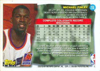 1995-96 Topps #256 Michael Finley Back