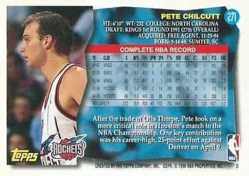 1995-96 Topps #271 Pete Chilcutt Back