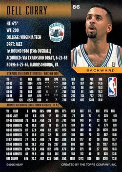 1995-96 Topps Gallery #86 Dell Curry Back