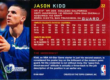1995-96 Topps Gallery - Player's Private Issue #22 Jason Kidd Back