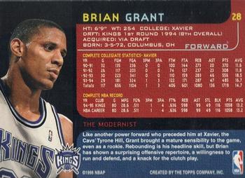 1995-96 Topps Gallery - Player's Private Issue #28 Brian Grant Back