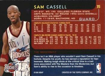 1995-96 Topps Gallery - Player's Private Issue #35 Sam Cassell Back