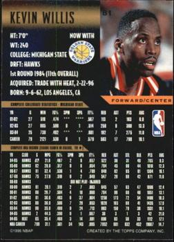 1995-96 Topps Gallery - Player's Private Issue #81 Kevin Willis Back