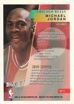 1995-96 Topps - Show Stoppers #SS1 Michael Jordan Back