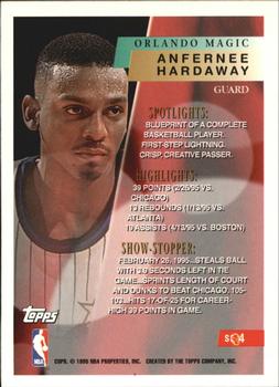 1995-96 Topps - Show Stoppers #SS4 Anfernee Hardaway Back