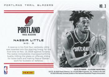 2019-20 Panini Illusions - Instant Impact #3 Nassir Little Back