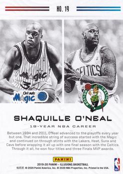 2019-20 Panini Illusions - Career Lineage #19 Shaquille O'Neal Back