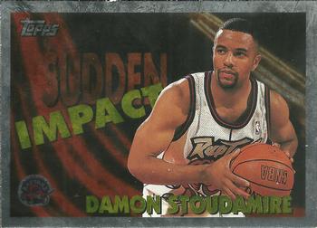 1995-96 Topps - Sudden Impact #SI1 Damon Stoudamire Front