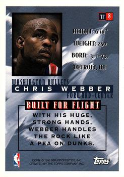 1995-96 Topps - Top Flight #TF8 Chris Webber Back