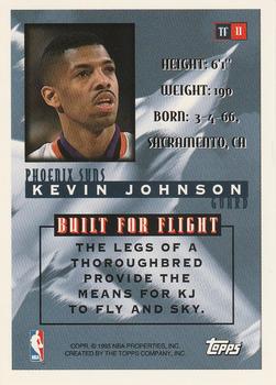 1995-96 Topps - Top Flight #TF11 Kevin Johnson Back