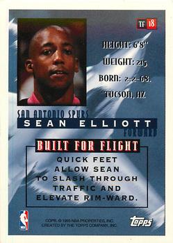 1995-96 Topps - Top Flight #TF18 Sean Elliott Back