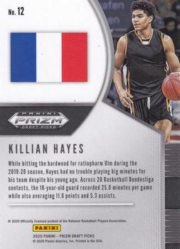 2020 Panini Prizm Draft Picks Collegiate #12 Killian Hayes Back