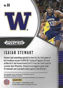 2020 Panini Prizm Draft Picks Collegiate #66 Isaiah Stewart Back