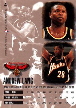 1995-96 Ultra #4 Andrew Lang Back