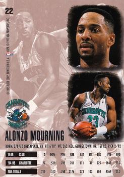 1995-96 Ultra #22 Alonzo Mourning Back