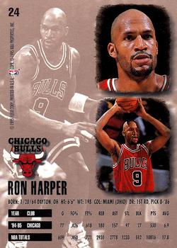 1995-96 Ultra #24 Ron Harper Back