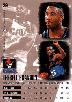 1995-96 Ultra #29 Terrell Brandon Back
