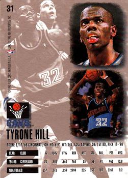 1995-96 Ultra #31 Tyrone Hill Back