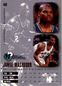 1995-96 Ultra #40 Jamal Mashburn Back