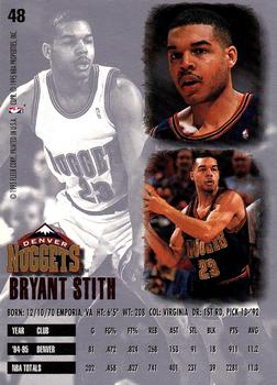 1995-96 Ultra #48 Bryant Stith Back