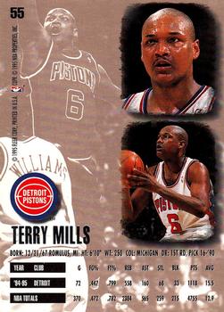 1995-96 Ultra #55 Terry Mills Back